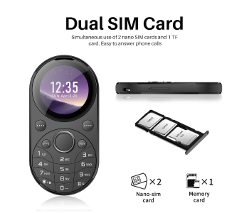 Urbest Unique Design With Dual Sim Round Screen Mobile Phone Cx02-Black in UAE