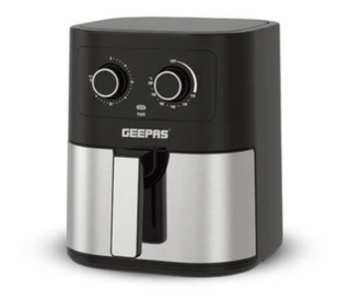 Express Delivery - Geepas GAF37541 4.5Liter 1600W Air Fryer - Silver and Black - ID 138171
