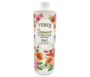 Verdi 800ml Care 3 In 1 Summer Attraction Shampoo Bubble Bath Body Cleanser in KSA