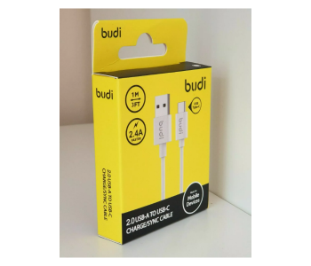 BUDI C-TYPE MOBILE PHONE FAST CHARGER 1M HEAVY DUTY Cable in KSA