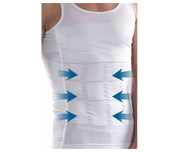 Slim N Lift Slimming Shirt For Men White- Small in KSA