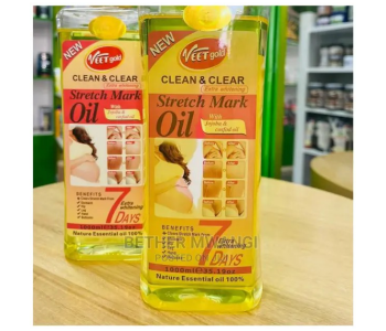 New Veet Gold Clean And Clear Stretch Mark Oil With Jojoba And Codfish Oil 1000 ML in KSA