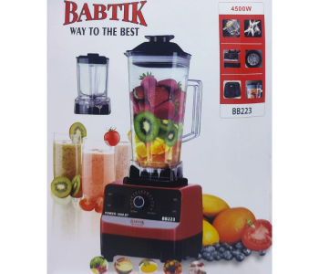 BABTIK BB223 Silver Crest 4500W Heavy Duty Professional Multi Blender Mixer Juicer With 2 Jars in KSA