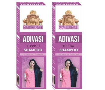 Kisra Mahishmati Adivasi Dandruff And Smoothing Herbal Shampoo MADE IN INDIA For Healthy Scalp & Hair Growth 200ML | Sulphate, Paraben Free | Gentle Cleansing & Nourishment For Lush Hair in KSA