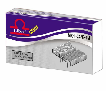 Libra Prime Staple Pin 24/6-1M ( 300 Small Boxes Per Carton) in KSA