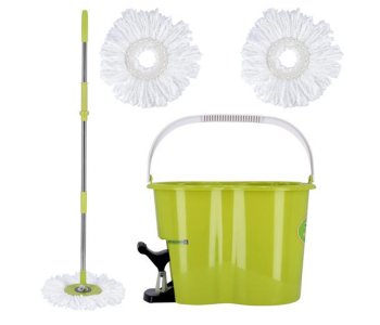 Express Delivery - Royalford RF4238GR Spin Easy Mop with Bucket - Green - ID 138452