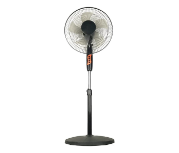 Generic Pedestal Fan 16 Pedestal Fan 3 Speeds And Modes And Adjustable Height Wide Oscillating Silence Stand Fan For Home And Office Black Stand Fan - Black in KSA