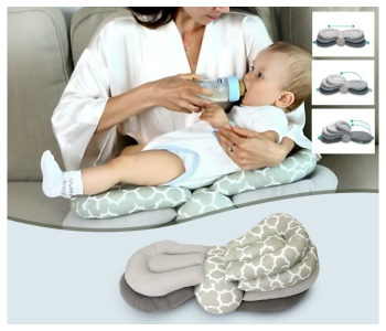 Adjustable Nursing Pillow For Moms - Multi-Functional And Multi-Layer Postnatal Posture Support Pillow, Can Adjust Height, Geometric Design in KSA