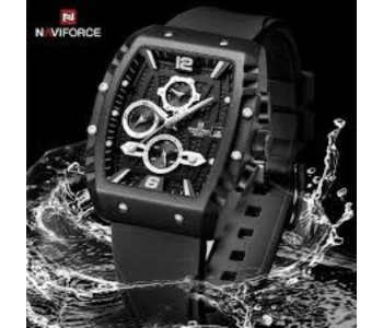 NAVIFORCE Luxurious Men Analog Sports Chronograph Date Silicon Strap Quartz Watch -NF8025 in KSA