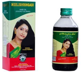 Kalan Ayurveda's Neelibhringadi Hair Oil Hair Loss Uses Amla Indigo Brahmi Coconut in KSA