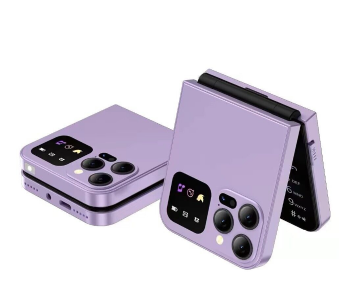 2024 New Mini Flip Mobile Phone 2 SIM Card Small Display Foldable Cell Phone, Unlocked Flip Phone Purple in KSA