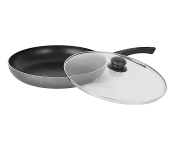 Royalford RF11976 24Cm Aluminum Fry Pan With Tempered Glass Lid in KSA