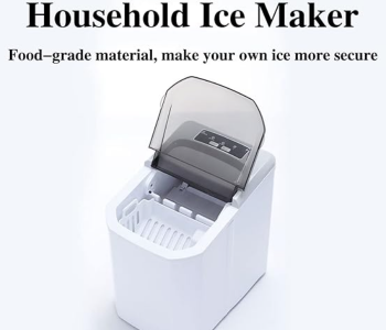 Ice Maker Stainless Steel, Ice Cubes Ready In 10 Mins, 10kg Ice Per 24 Hrs, Ice Maker Machine Counter Top Home, Self-Clean Function, 1.3 L With Ice Scoop & Basket in UAE