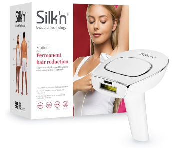 Silk'n Hair Remover For Light And Dark Skin, Permanent Hair Removal, 350,000 Light Pulses, Pulse And Glide, HPL, Motion, White, in UAE