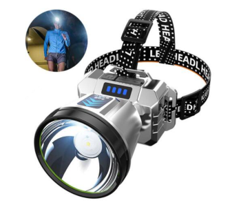 High Bright Hiking Light Sensing Headlight Super Bright Mobile Charging LED Head Lamp Rechargeable in KSA