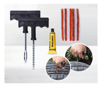 Bundle 5 PCs Set Easy Tubeless Tire Repair Kit 8-piece in KSA