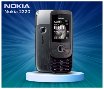 Nokia 2220 Slide Mobile Phone Black in KSA