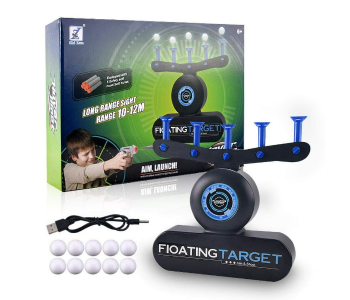 Electric Floating Target Hover Ball Shooting Games For Kids Toy With 10 Foam Darts 10 Floating Balls And 2 Wrist Band USB Rechargeable Floating Ball Target Toys in KSA