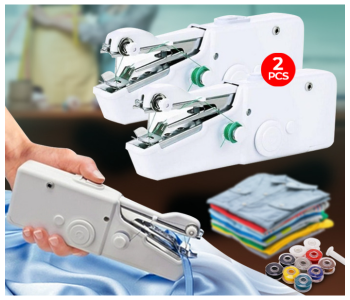 Bundle 2 PCs Set Handheld Sewing Machine JA147 in KSA