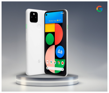 Google Pixel 4a With 5G - Android Phone - Smartphone With Night Sight And Ultrawide Lens - Clearly White in UAE