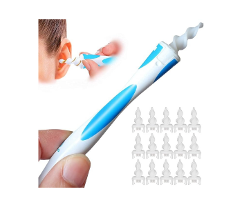 Grips Earwax Remover, Safe Spiral Ear Wax Removal Tool, 16 Pcs Ear Cleaner With Soft Replacement Tips Ear Wax Removal Kit Ear Wax Remover For Adults And Kids in UAE