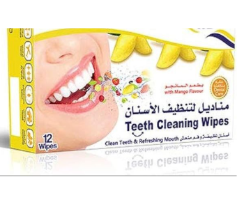 Colier 12 Wipes Tooth Wipes White Ultra White Teeth Cleaning in KSA