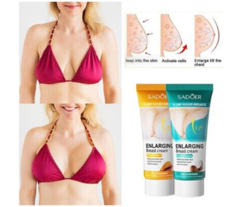 Sadoer Plump Round Breasts Enlarging 60GM Cream Breast Enhancement Roll-on Cream Women's Breast Care Massage Firming Cream in KSA