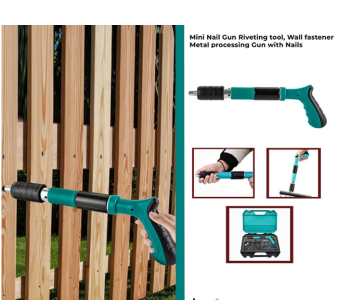 Nail Gun Riveting Tool, Wall Fastener, Metal Processing Gun With Nails in KSA