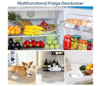 Air Purifiers, Rechargeable Refrigerator Deodorizer, Wall Mounted Mini Fridge Freshener, Ozone Deodorizer, Fresh-keeping Apparatus, For Pet Room Car Shoe Closet Wardrob in UAE