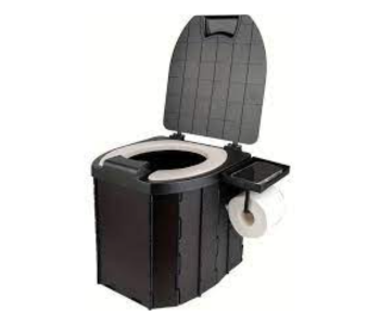 Portable Folding Toilet Outdoor Toilet | Outdoor Toilet With PU Padding | Foldable Camping Toilet, Easily Foldable For Outdoor Use, Lightweight And Portable With Carry Handle For Adults And Children in UAE