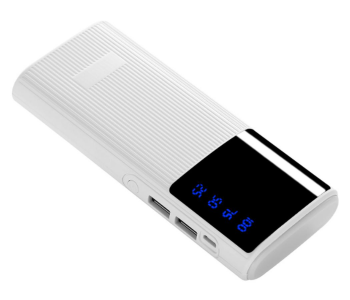 Jongo Powerbank With Strong Light Real Capacity 20000mAH - White in KSA