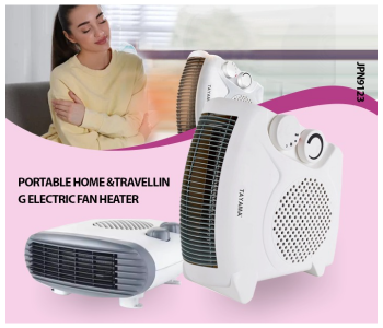 Portable Home &Travelling Electric Fan Heater With 3 Adjustable Settings Cool/Warm/Hot in UAE