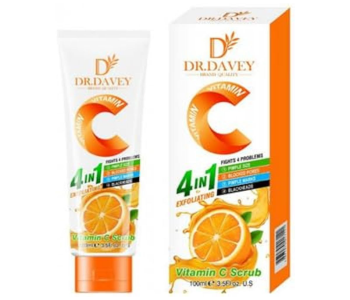 Bundle 2 PCs Set 4IN1 DR.DAVEY Vitamin C Face Scrub (pimple Size,blocked Pores,pimple Marks,blackheads) in KSA