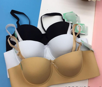 Soft And Comfortable Breathable Push Up Bra Assorted Colors in KSA