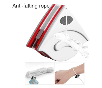 New Magnetic Window Cleaner, Double Sided Window Cleaning Tool, Cleaning Supplies For Double Glazed Windows With Thickness 15-24mm With Anti-Fall Lanyard in KSA