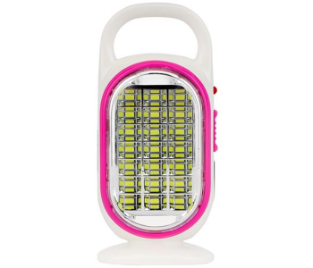 Geepas GE53033 LED Emergency Lantern With Solar Panel 21 PCS HI-POWER LED - White And Pink in KSA