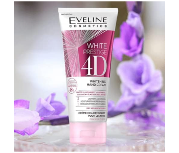 Eveline Cosmetics White Prestige 4D Whitening White Prestige 4D Whitening Hand Cream With Shea Butter, Collagen And Elastin 100Ml in KSA