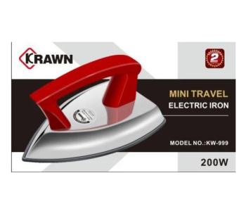 KRAWN Dry Iron For Clothes Dry Iron-Travel Electric Iron, in KSA