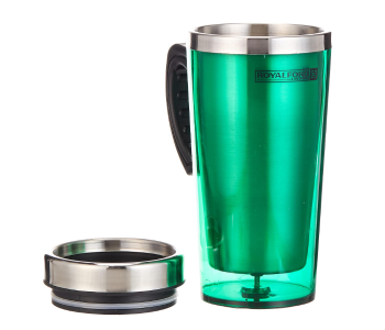 Royalford RF9816 480Ml Travel Double Wall Mug With Handle in UAE