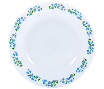 Delcasa DC1459 7.5 Opal Ware Dinner Plate - White And Blue in UAE