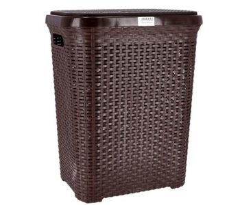 Delcasa DC1847 Square Laundry Basket - Brown in UAE