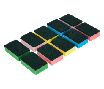 Delcasa DC1553 10piece Cleaning Sponge - Multicolor in UAE