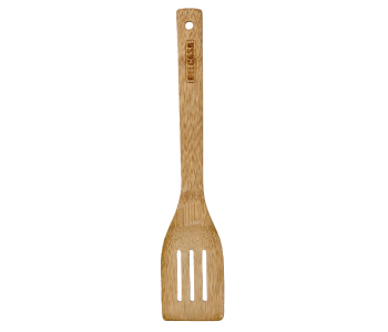 Delcasa DC2097 Bamboo Slotted Turner Natural Bamboo Spoon in UAE