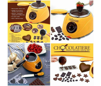 SAYFI Electric Chocolate Fountain Fondue Melt Pot, Household DIY Dessert Machine,Electric 220V 25W,Oven Melting Pot 0.25 L in KSA