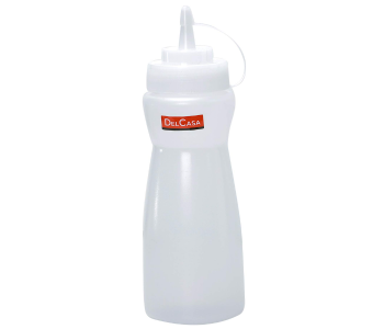 Delcasa DC1555 Ketchup Bottle 16oz - White in UAE