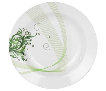 Delcasa DC1862 Melamine Round Dinner Plate 10 Inch - White in UAE