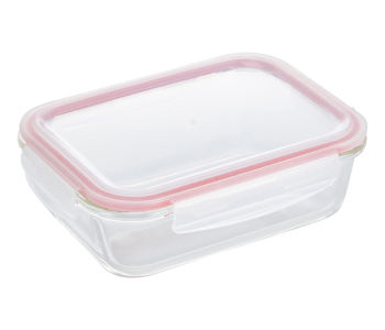 Delcasa DC1429 Brs Rectangular Glass Airtight Container 1 Liter - Clear in UAE