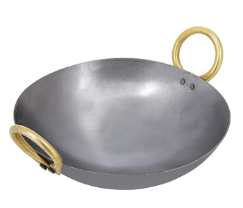 Delcasa DC1990 Iron Kadai With Deep Round Bottom And Strong Handle 25Cm in UAE