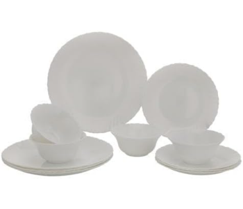 Delcasa DC2133 Opalware Dinner Set 12 Pieces - White in UAE