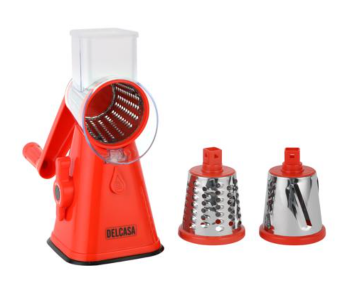 Delcasa DC2243 3 In1 Rotary Grater - Red in UAE